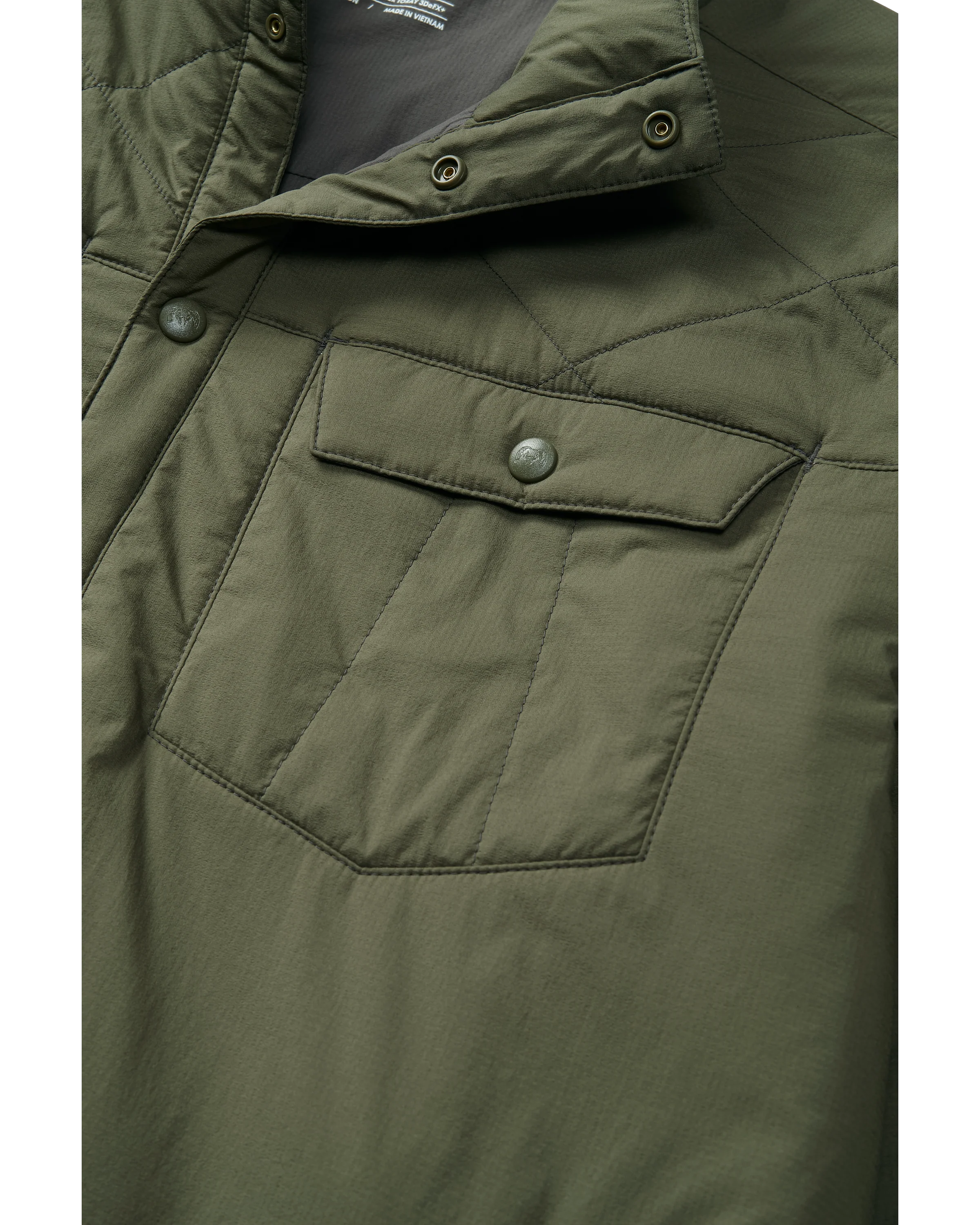 Base Camp Insulated Snap Shirt | Olive - Image 3