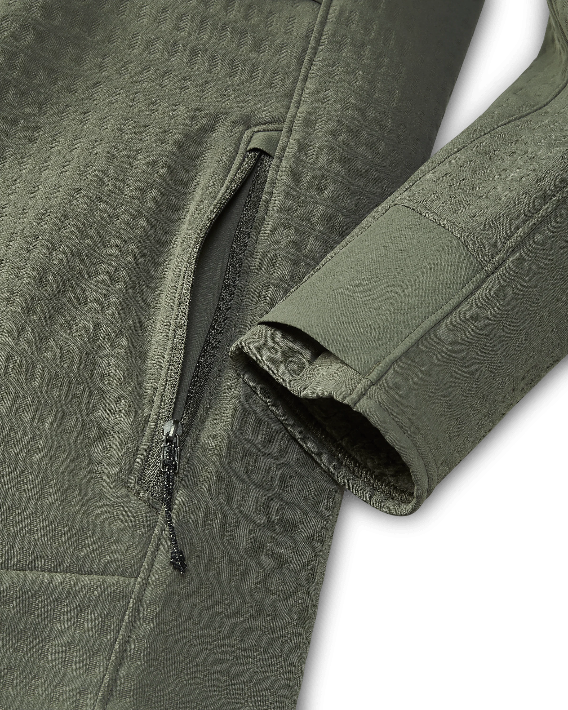 Blockfield Fleece Hoodie | Dark Sage - Image 4