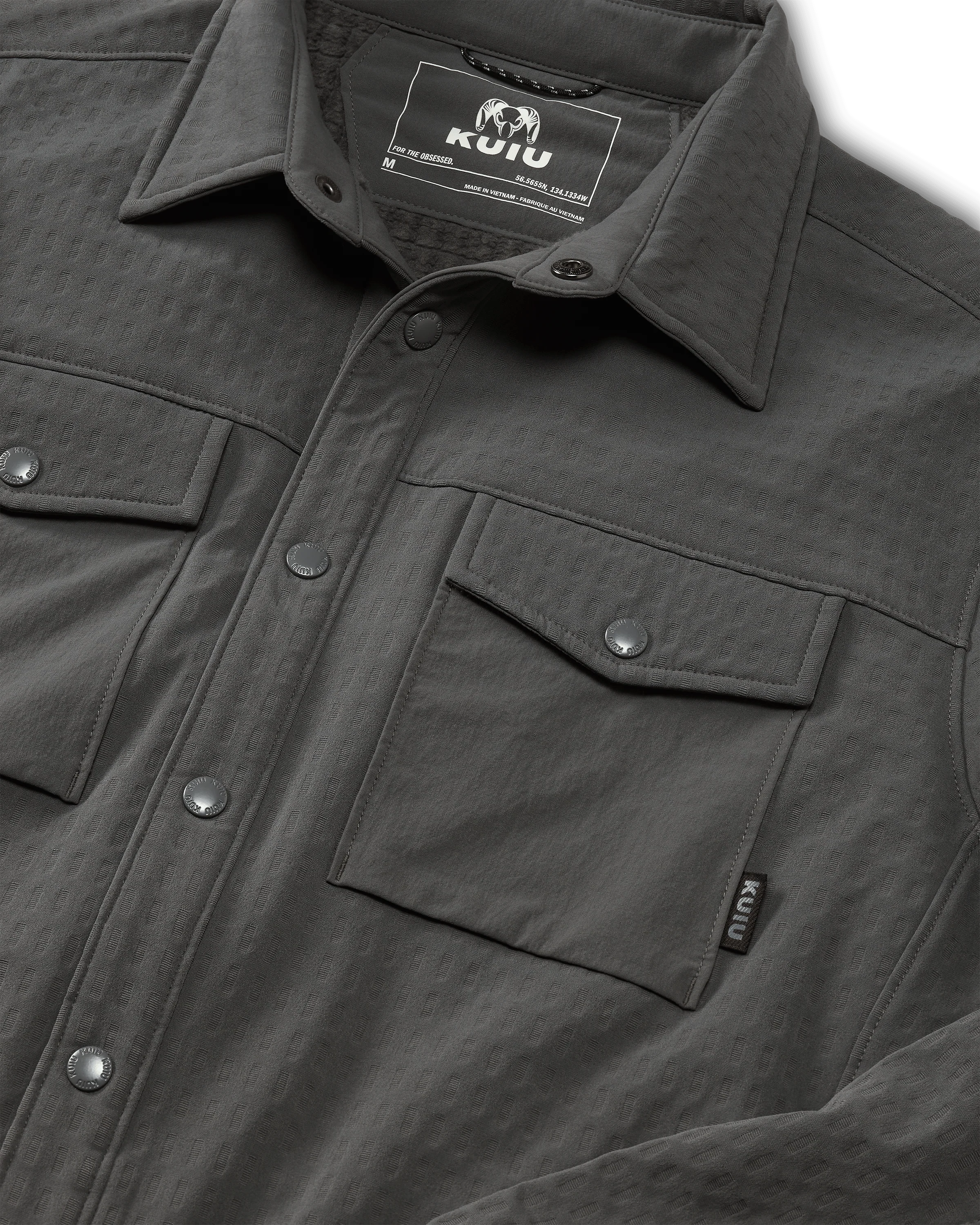 Blockfield Fleece Shirt Jacket | Gunmetal - Image 3