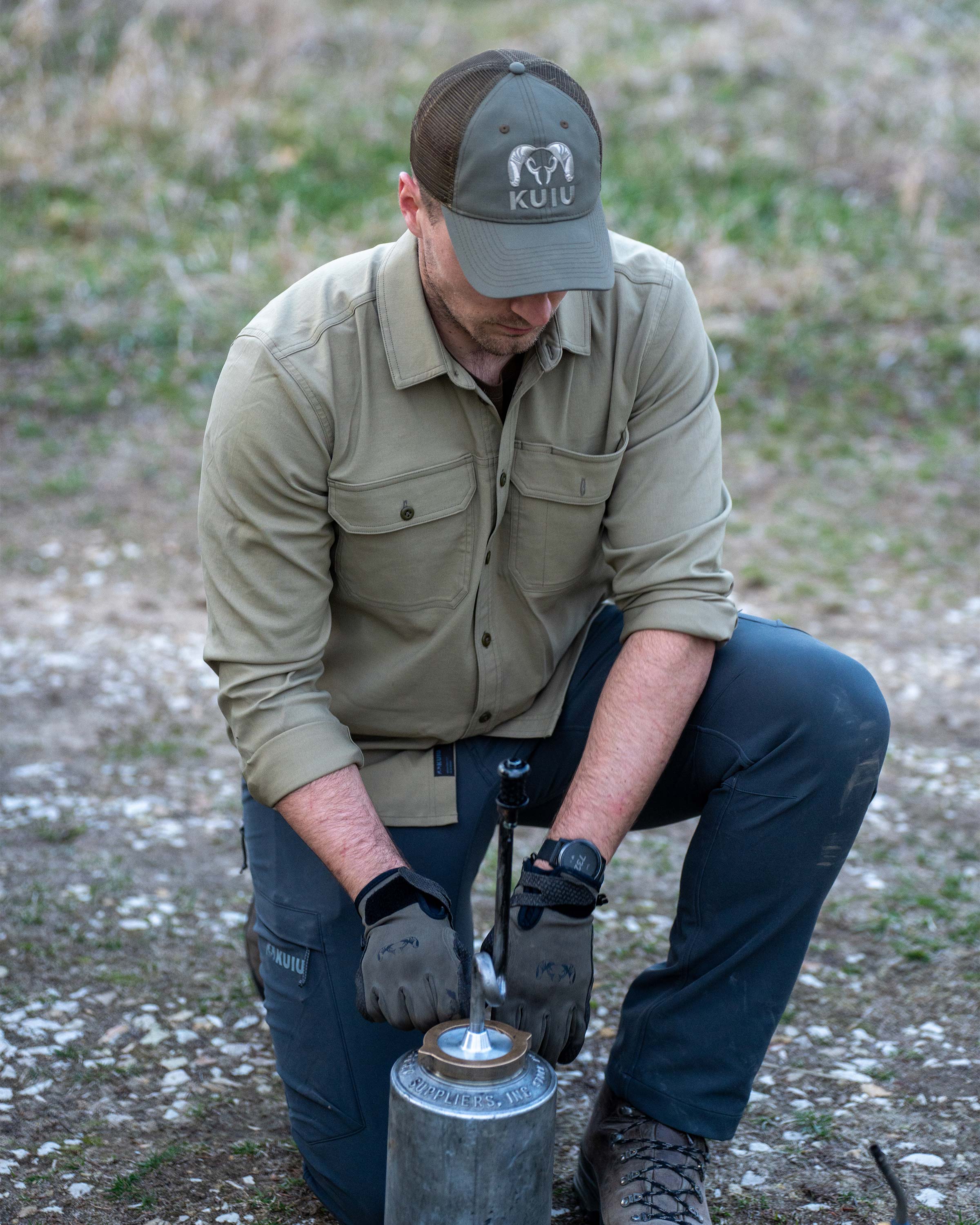 Motive LS Workgrade Shirt | Gunmetal - Image 5