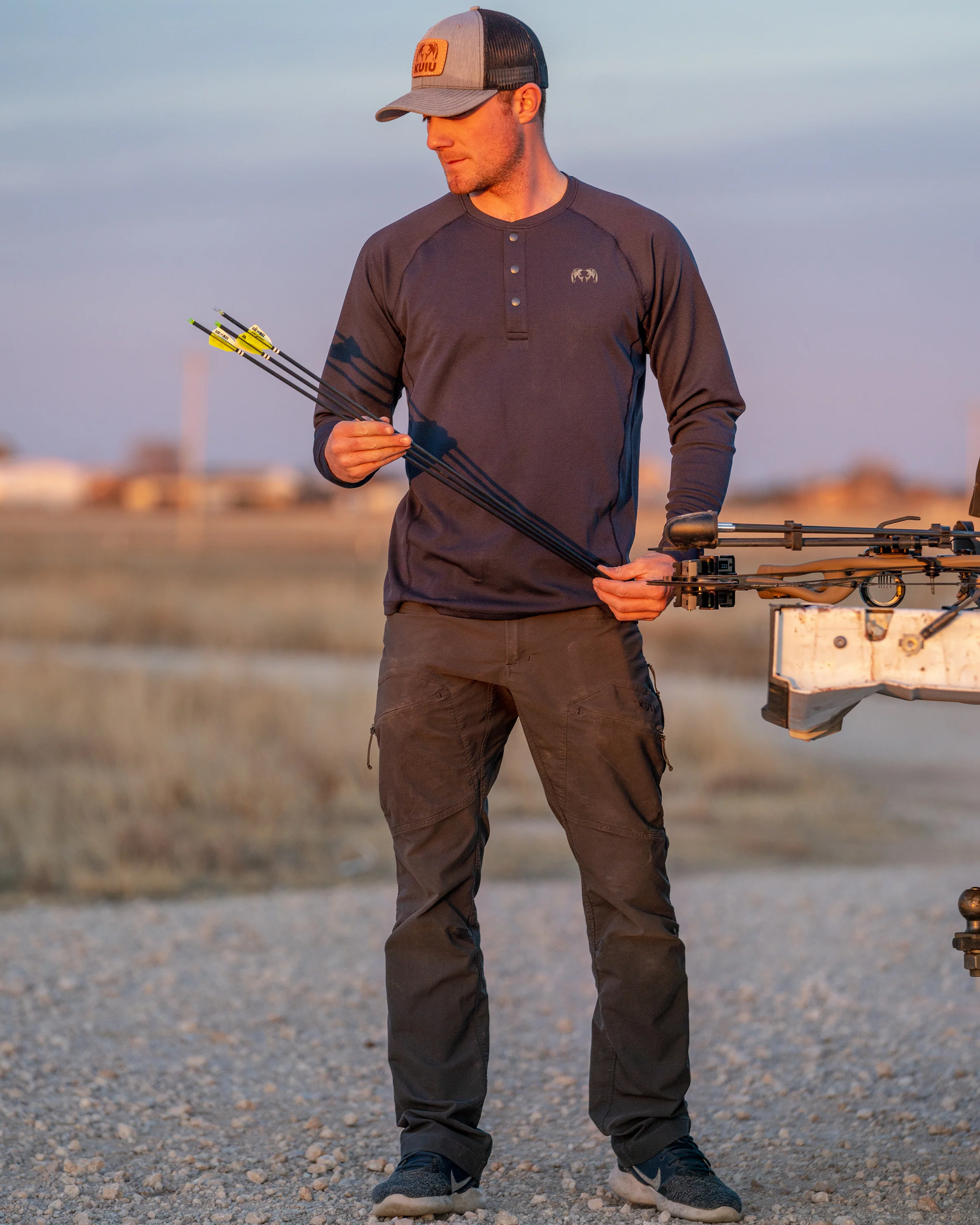 PRO Merino 200 Henley | Steel Blue - Image 6