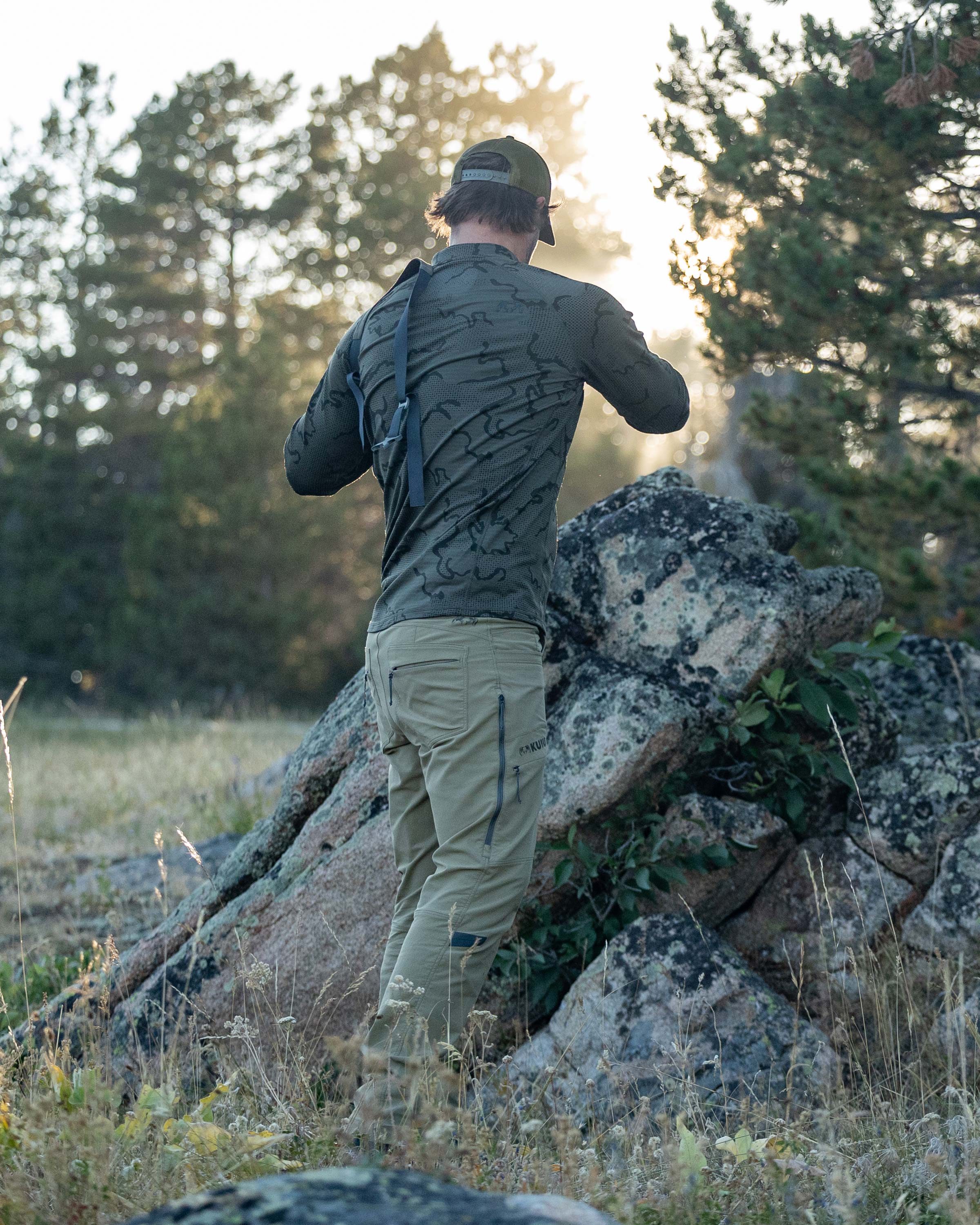 Ridgepoint Fleece Henley | Black Tonal - Image 6