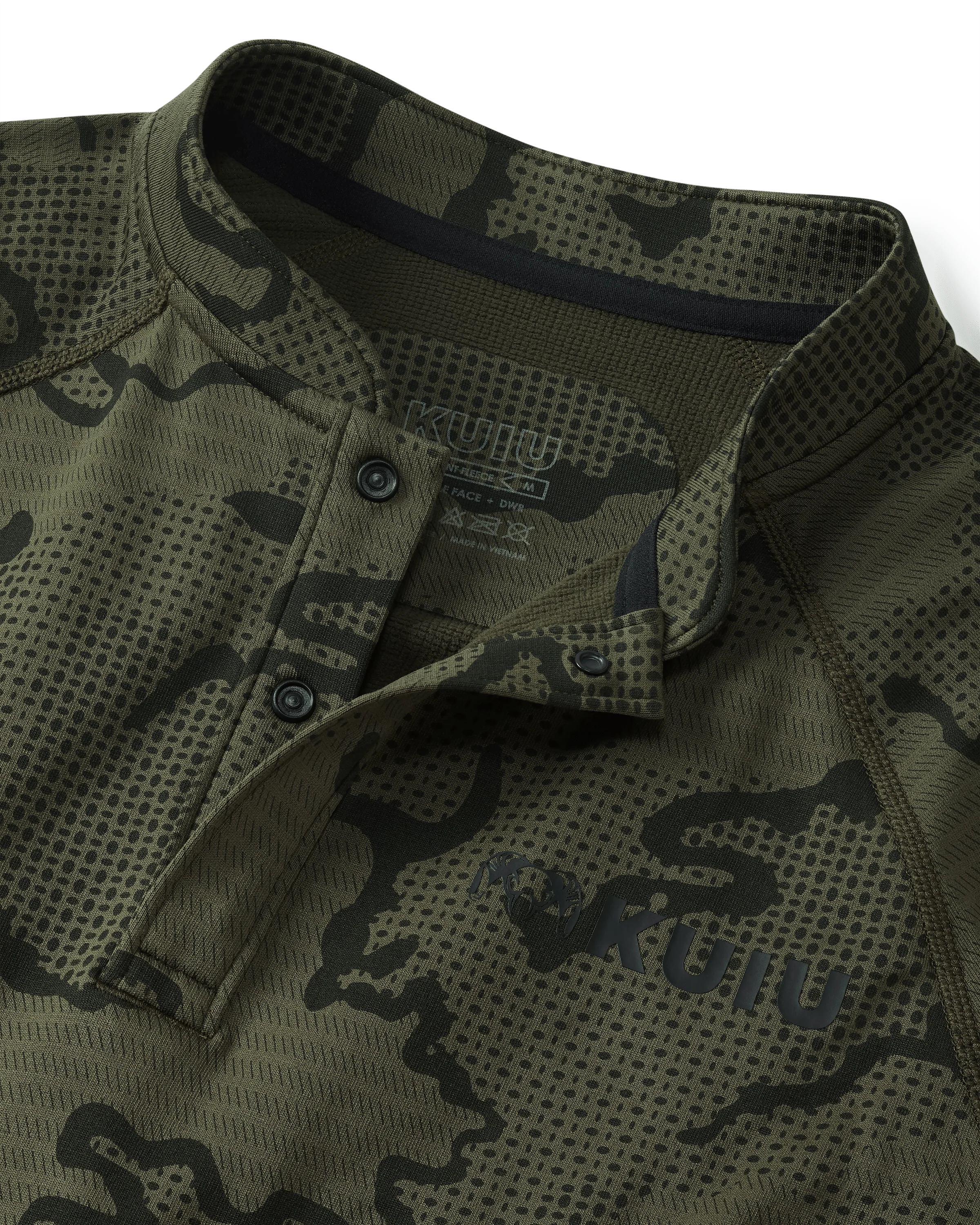 Ridgepoint Fleece Henley | Olive Tonal - Image 3