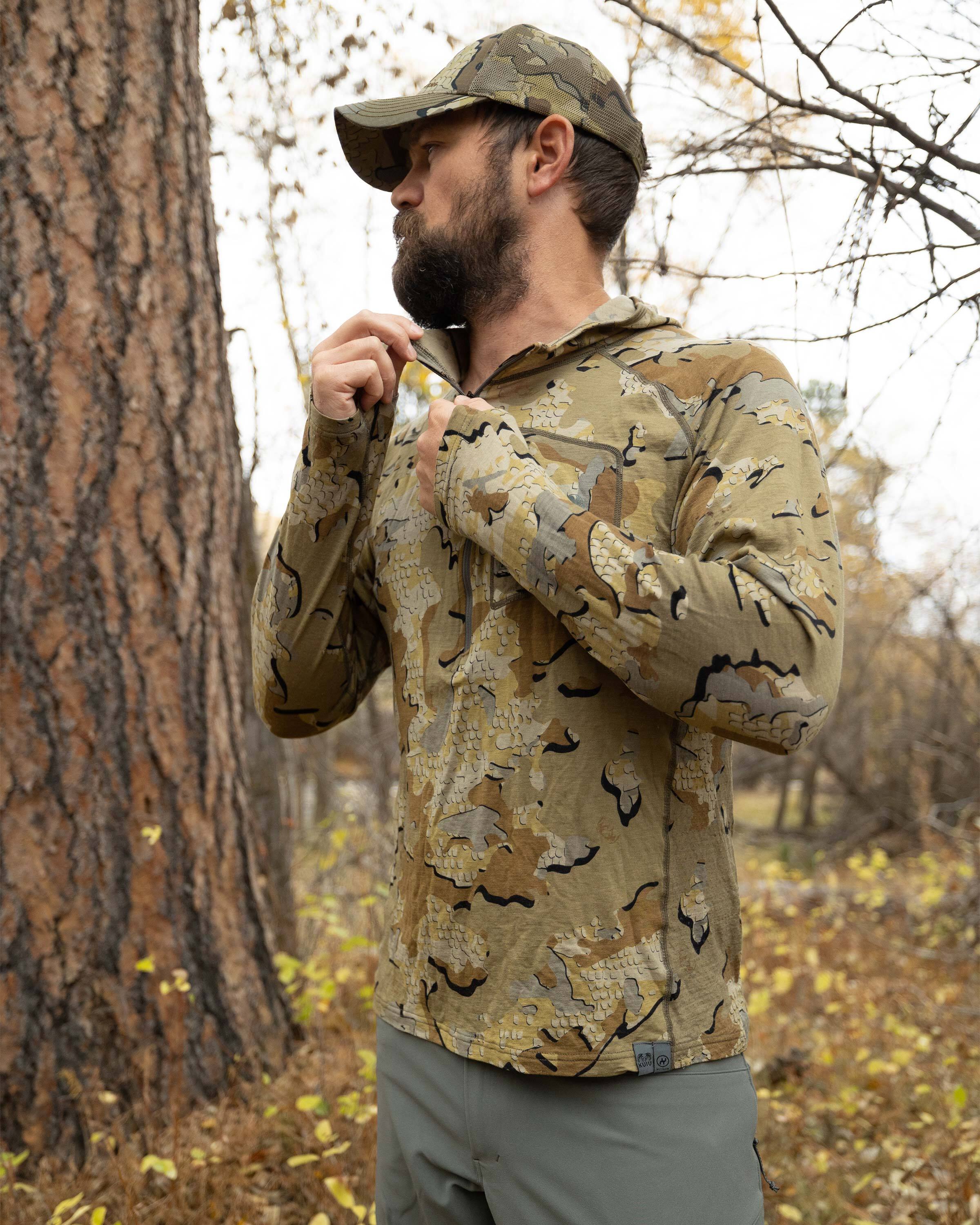 ULTRA Merino 145 Zip-T Hunting Hoodie | Ash - Image 4
