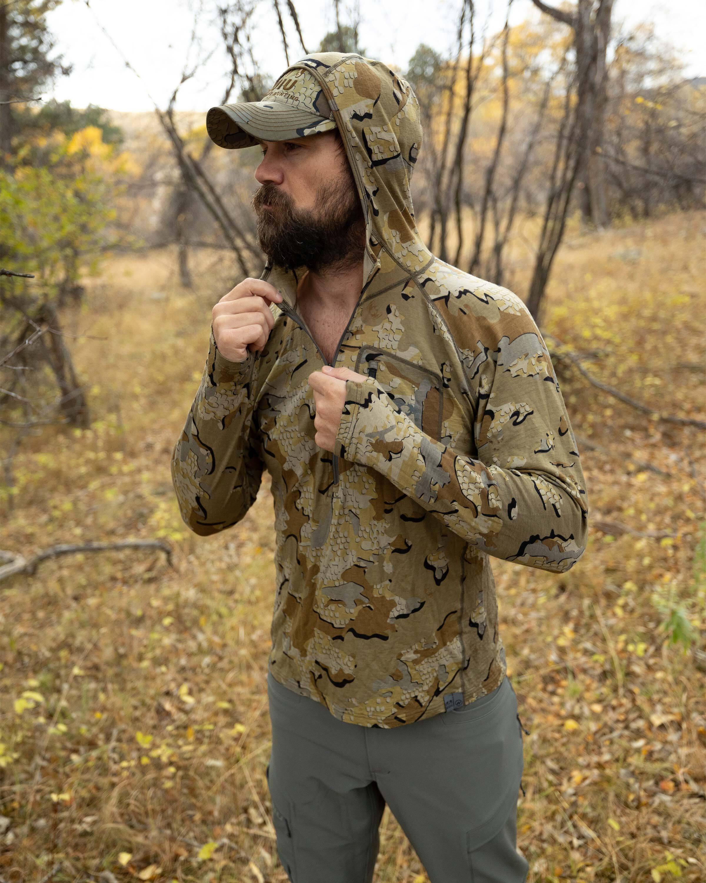 ULTRA Merino 145 Zip-T Hunting Hoodie | Ash - Image 5
