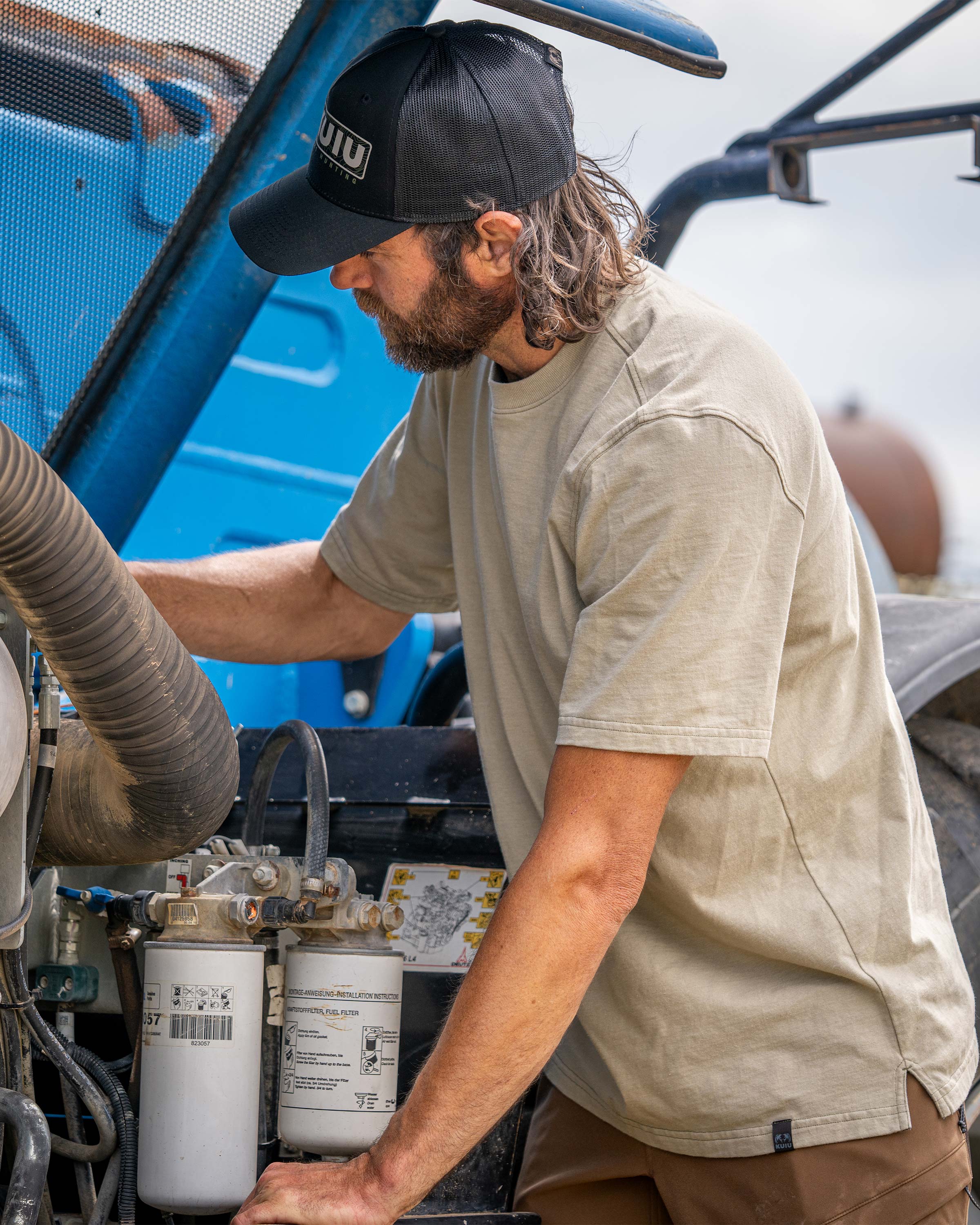 Workgrade SS Crew | Steel Blue - Image 4